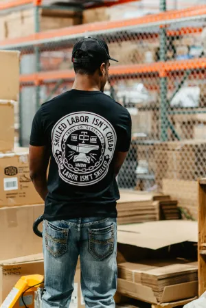 Troll Co. Skilled Labor T-Shirt for Men in Black | TC1390-BLACK