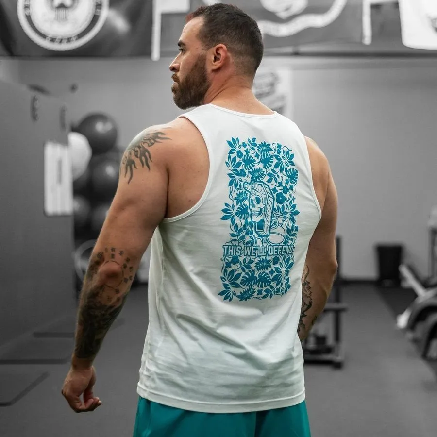 Tropical Death Aqua Tank - White