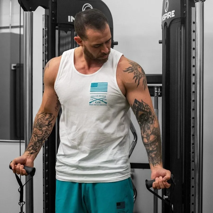Tropical Death Aqua Tank - White
