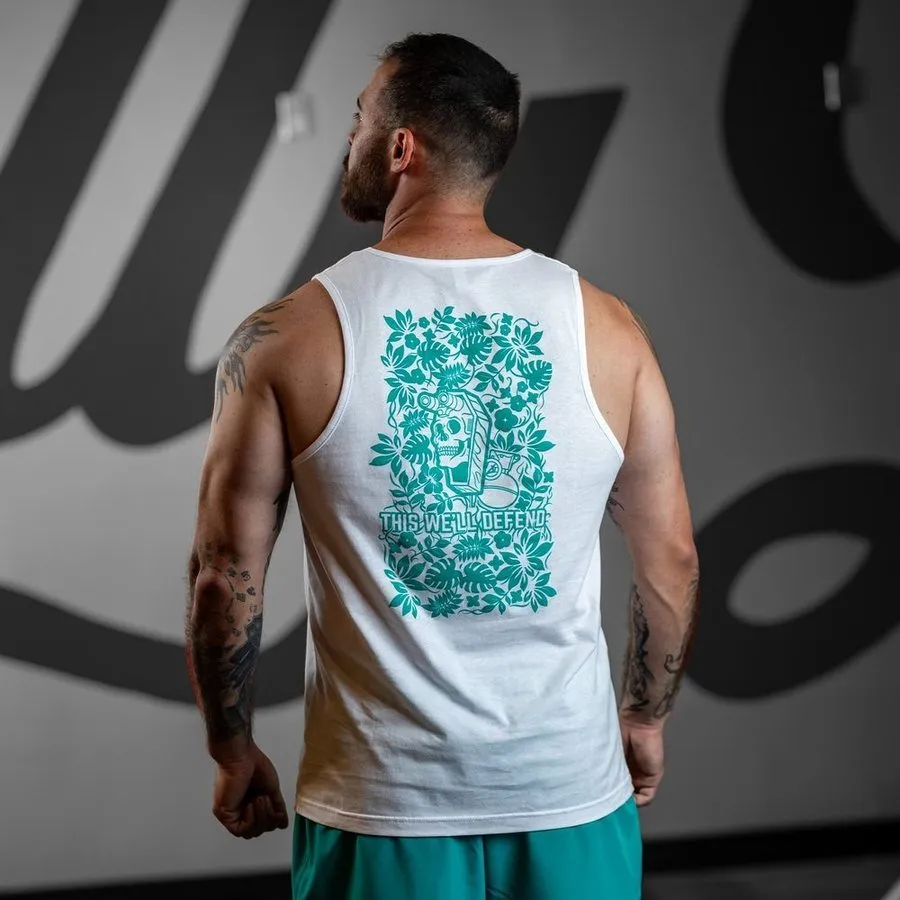 Tropical Death Aqua Tank - White