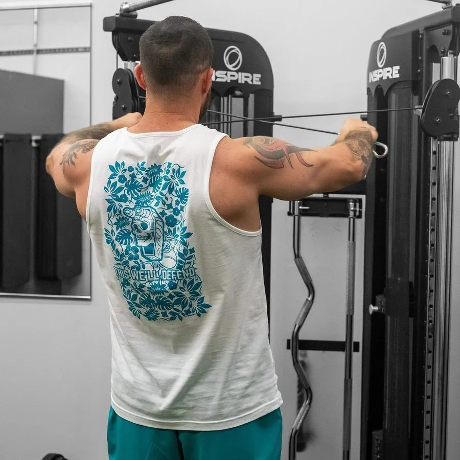 Tropical Death Aqua Tank - White