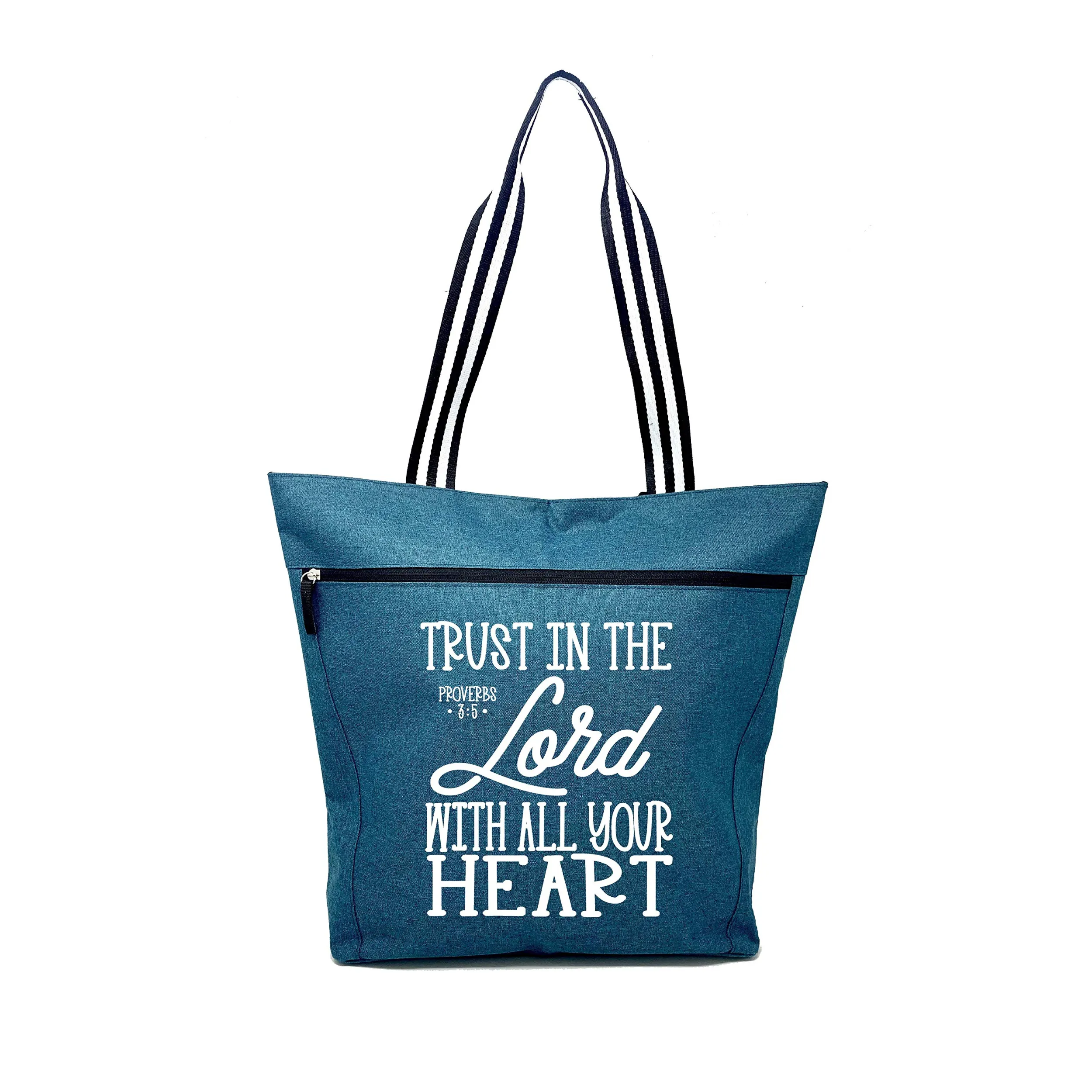 Trust in Lord Teal Lexie Tote Bag