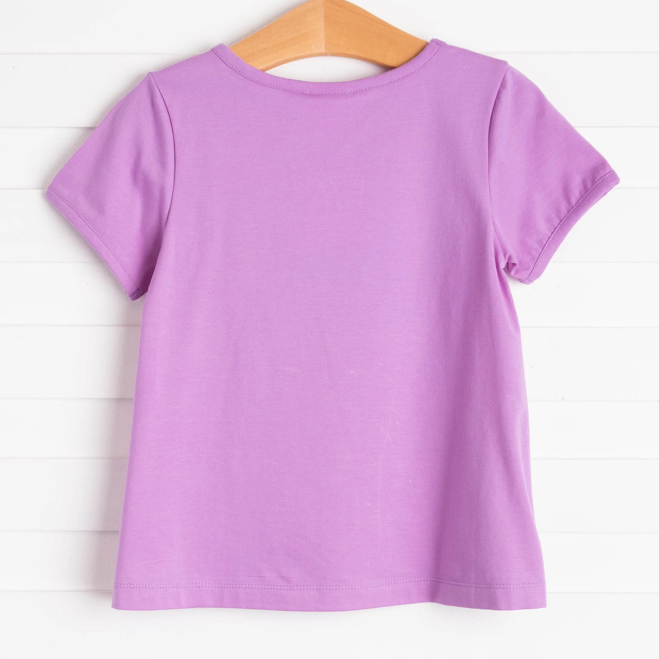 Tulip Trio Applique Shirt, Purple