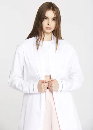Tunic With Zipper on Cuff and Collar