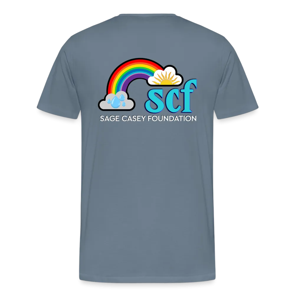 Unisex Athletic T-Shirt - Pocket HEART WordCloud/Classic SCF Logo