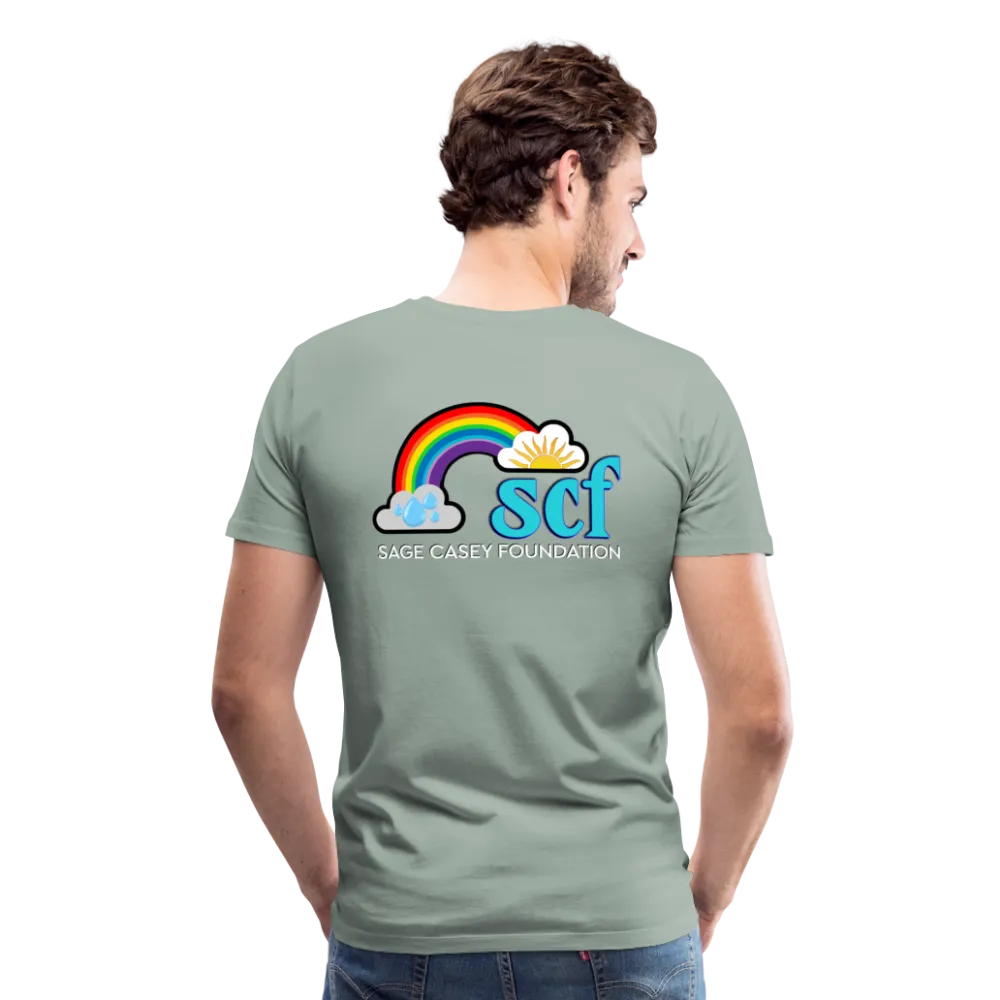 Unisex Athletic T-Shirt - Pocket HEART WordCloud/Classic SCF Logo