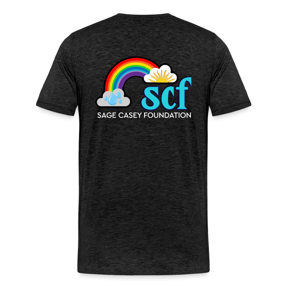 Unisex Athletic T-Shirt - Pocket HEART WordCloud/Classic SCF Logo