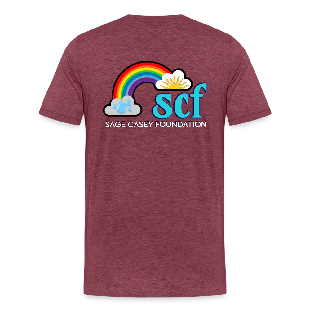 Unisex Athletic T-Shirt - Pocket HEART WordCloud/Classic SCF Logo