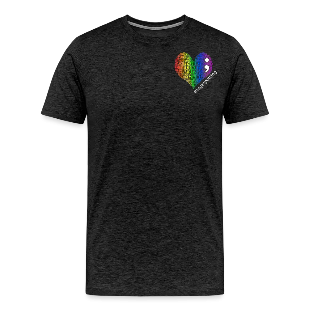 Unisex Athletic T-Shirt - Pocket HEART WordCloud/Classic SCF Logo