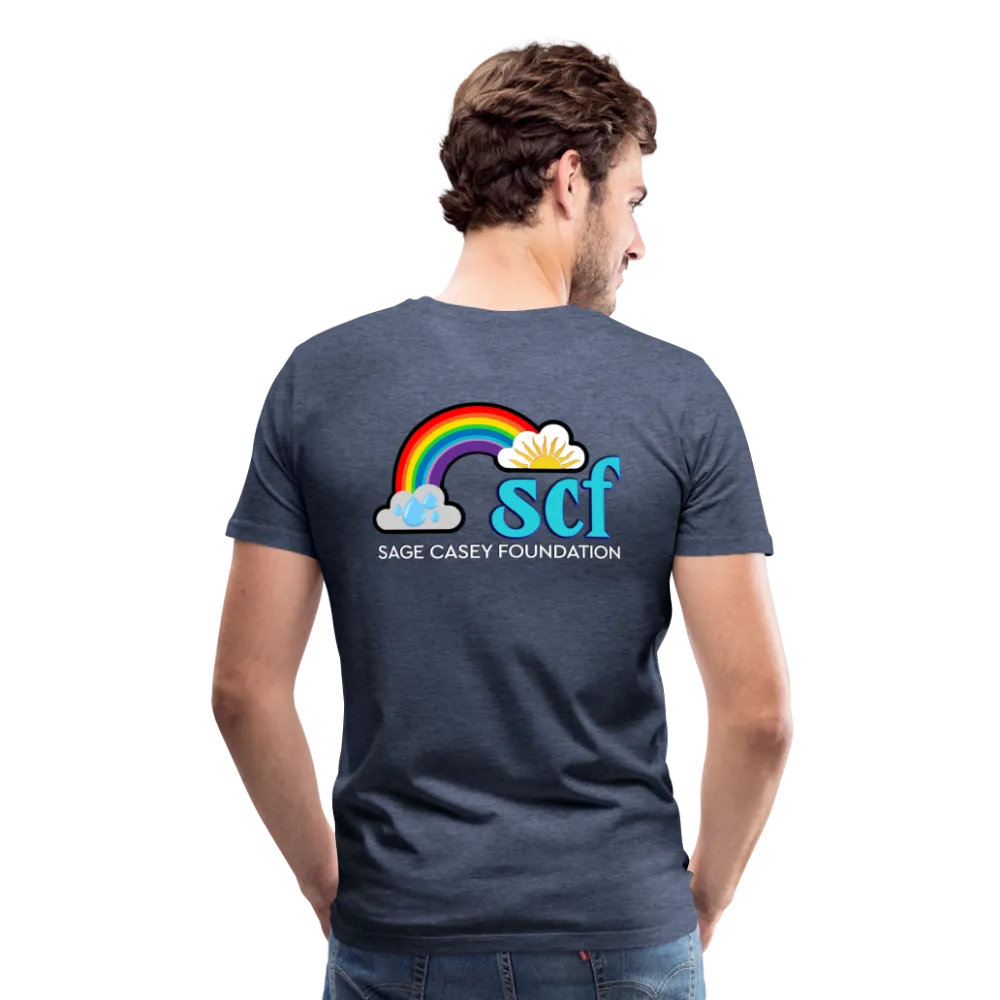 Unisex Athletic T-Shirt - Pocket HEART WordCloud/Classic SCF Logo