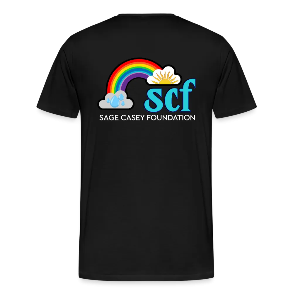 Unisex Athletic T-Shirt - Pocket HEART WordCloud/Classic SCF Logo