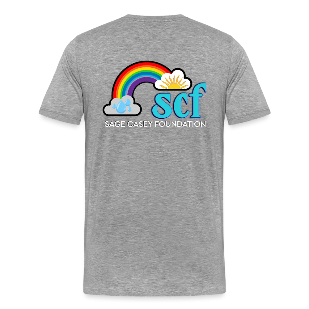 Unisex Athletic T-Shirt - Pocket HEART WordCloud/Classic SCF Logo