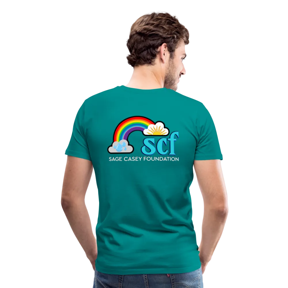 Unisex Athletic T-Shirt - Pocket HEART WordCloud/Classic SCF Logo