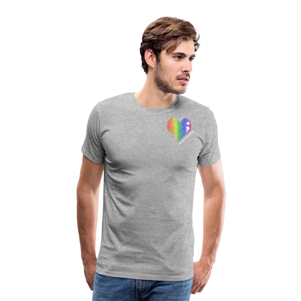 Unisex Athletic T-Shirt - Pocket HEART WordCloud/Classic SCF Logo