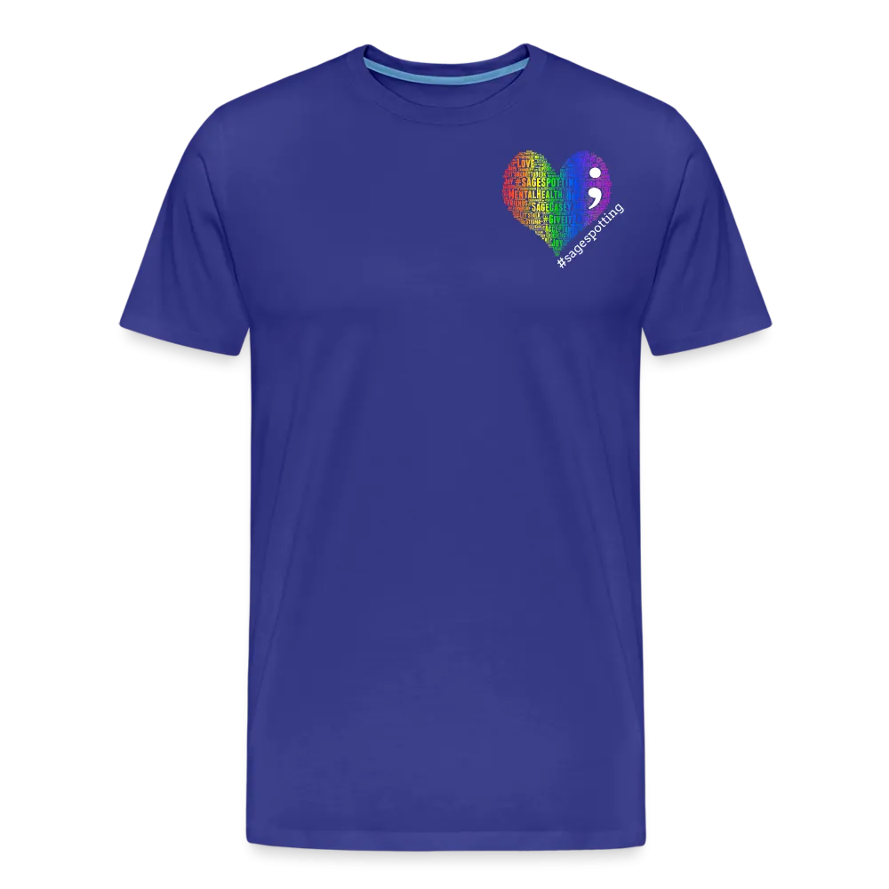 Unisex Athletic T-Shirt - Pocket HEART WordCloud/Classic SCF Logo