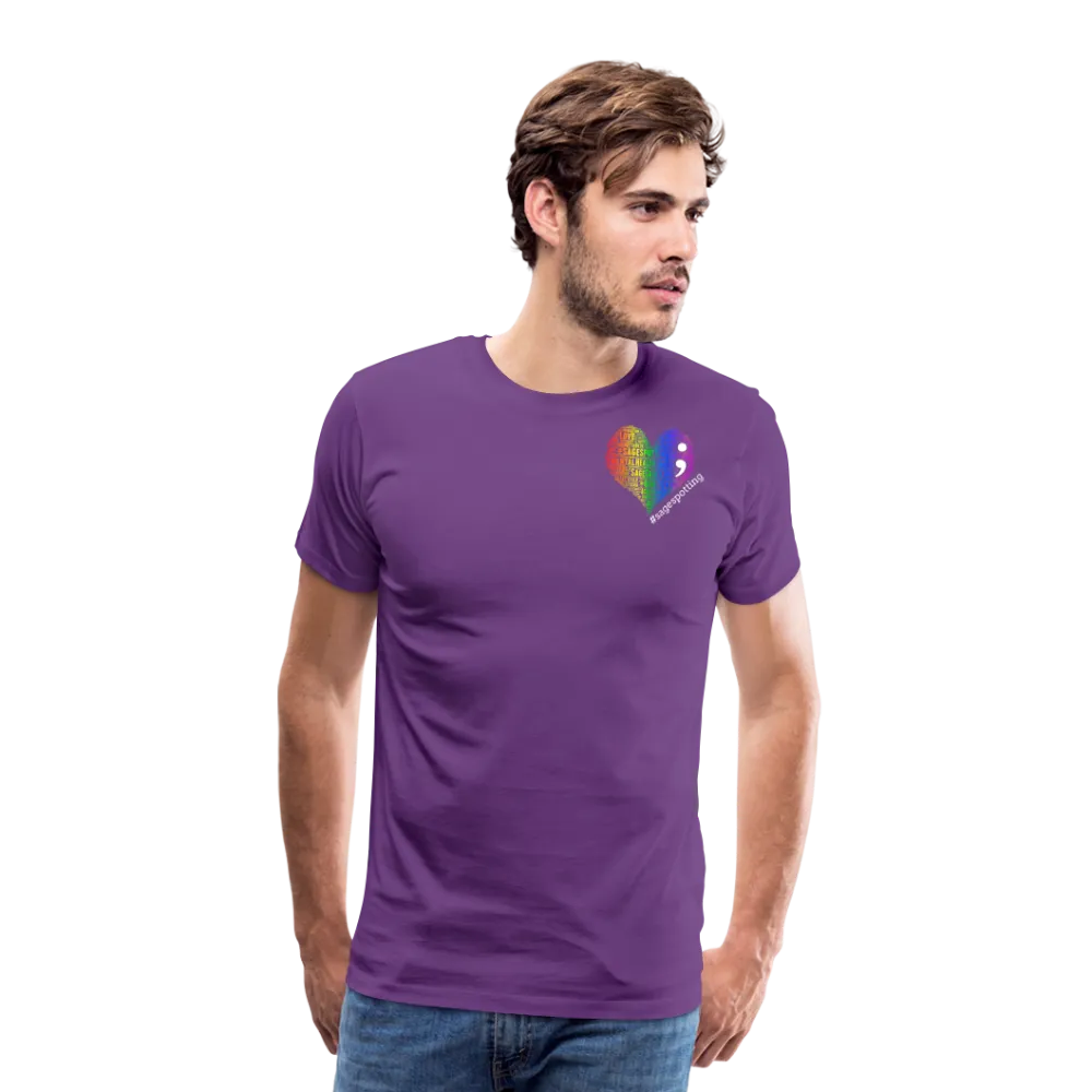 Unisex Athletic T-Shirt - Pocket HEART WordCloud/Classic SCF Logo