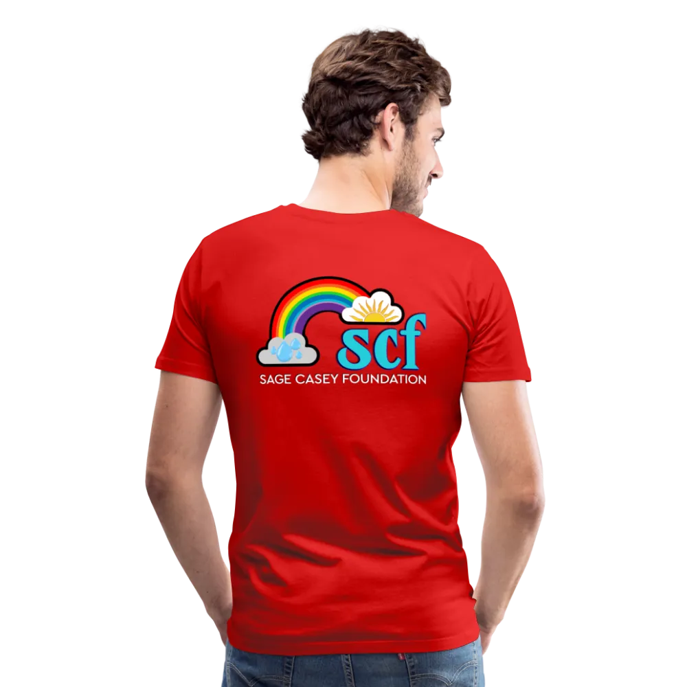 Unisex Athletic T-Shirt - Pocket HEART WordCloud/Classic SCF Logo