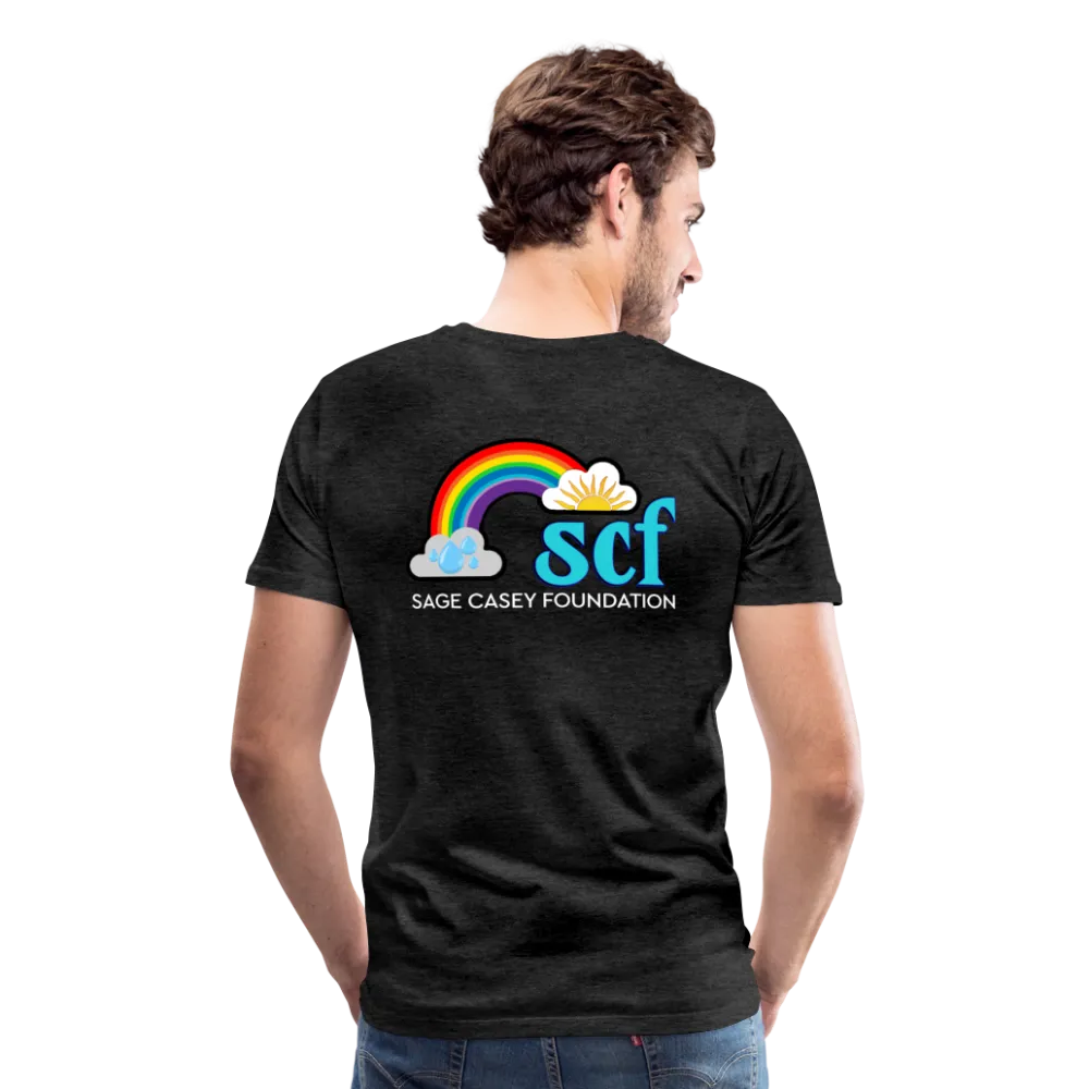 Unisex Athletic T-Shirt - Pocket HEART WordCloud/Classic SCF Logo