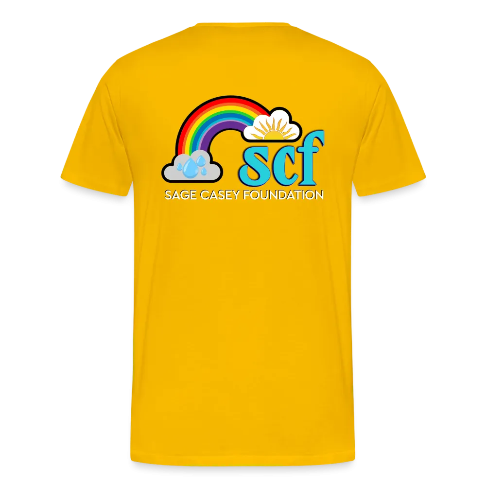Unisex Athletic T-Shirt - Pocket HEART WordCloud/Classic SCF Logo