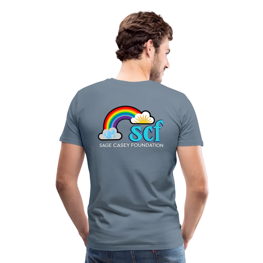 Unisex Athletic T-Shirt - Pocket HEART WordCloud/Classic SCF Logo