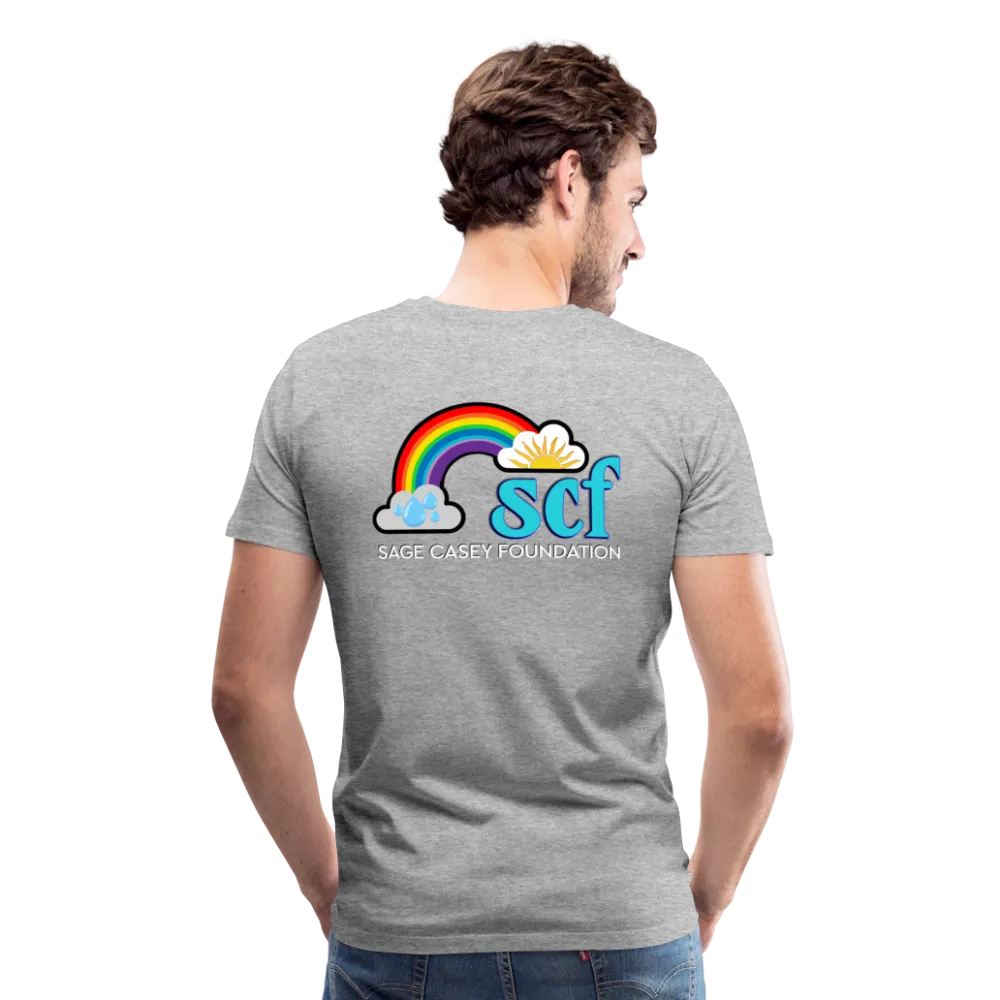 Unisex Athletic T-Shirt - Pocket HEART WordCloud/Classic SCF Logo