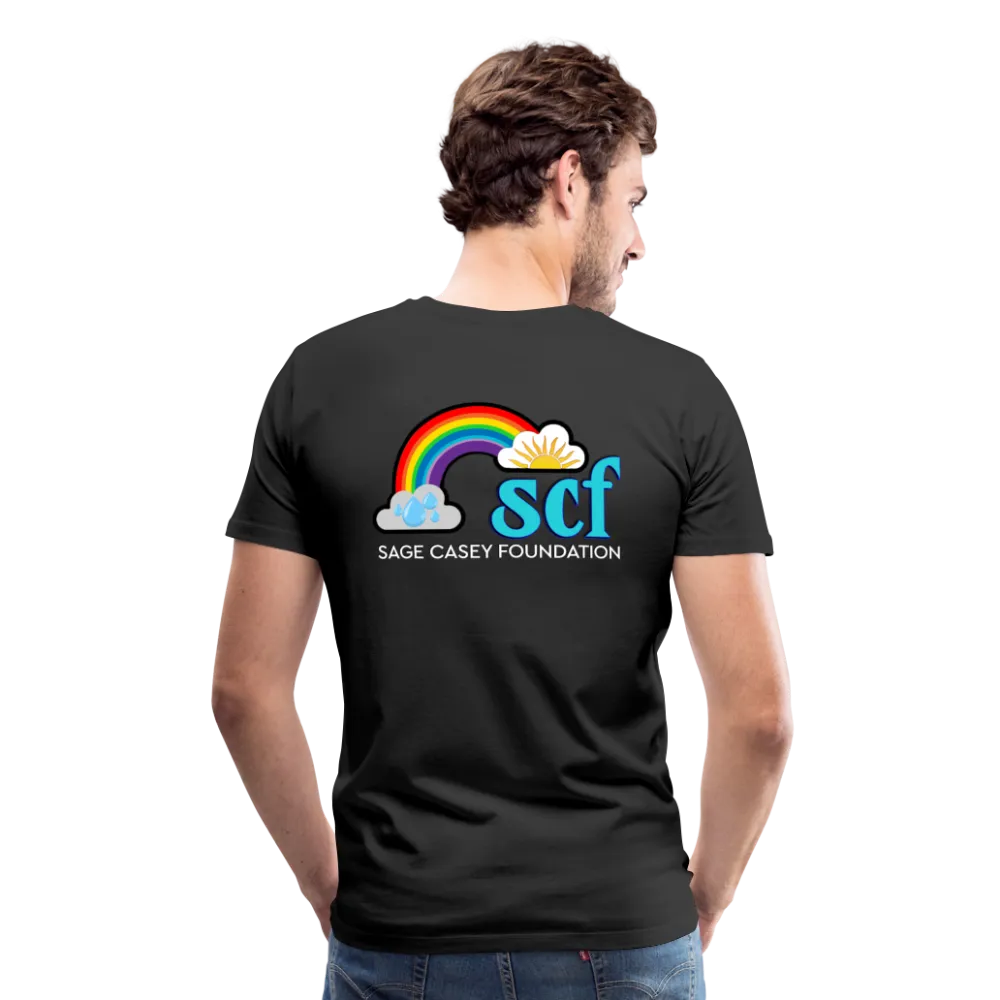Unisex Athletic T-Shirt - Pocket HEART WordCloud/Classic SCF Logo