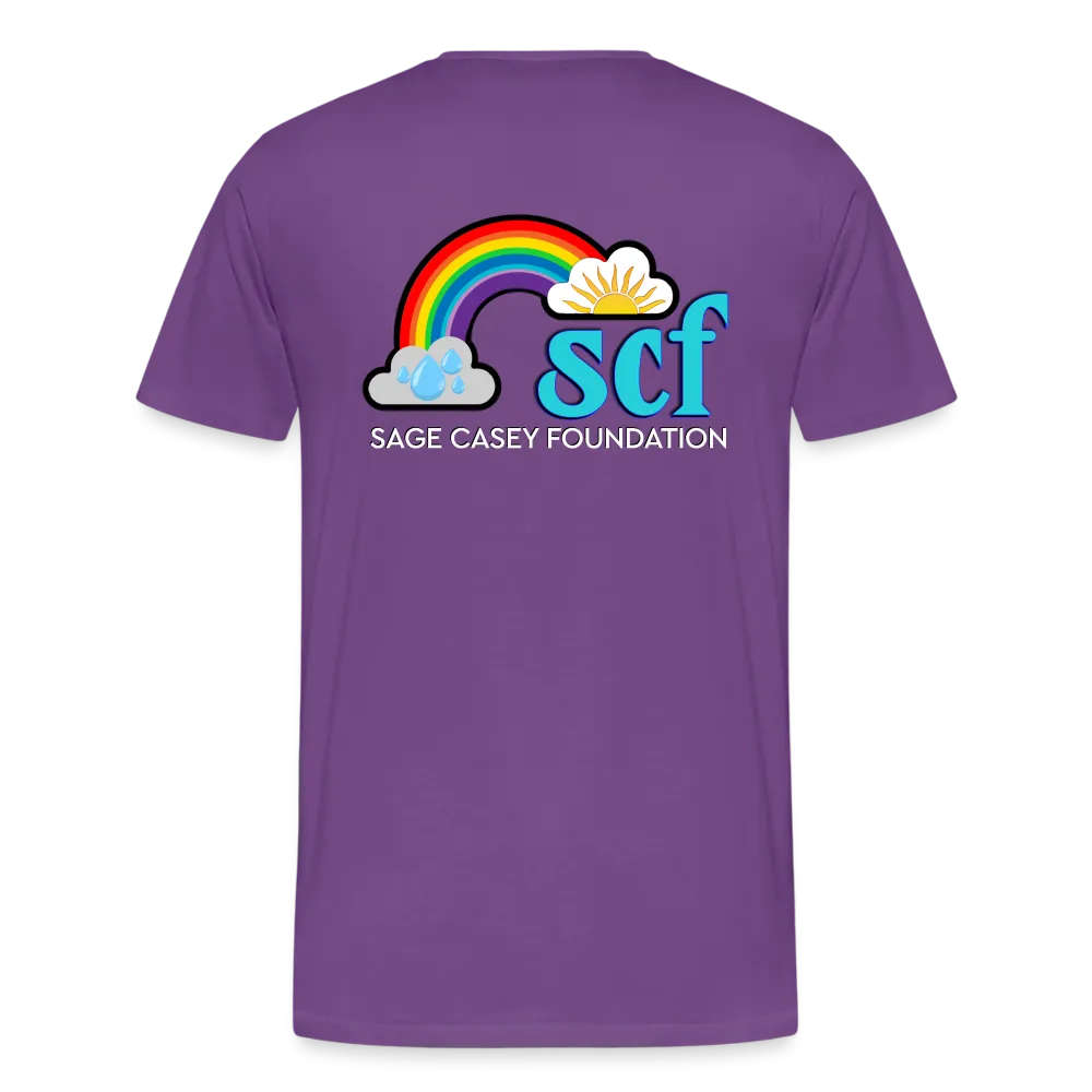 Unisex Athletic T-Shirt - Pocket HEART WordCloud/Classic SCF Logo