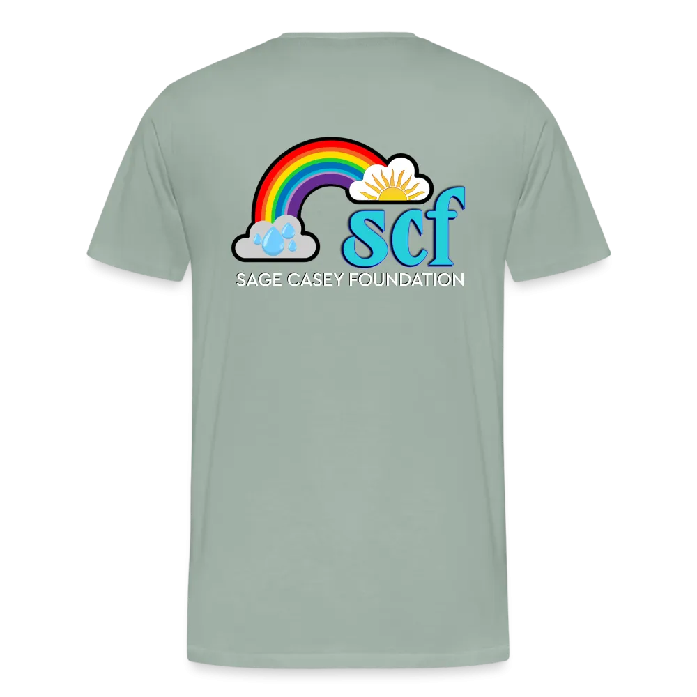Unisex Athletic T-Shirt - Pocket HEART WordCloud/Classic SCF Logo