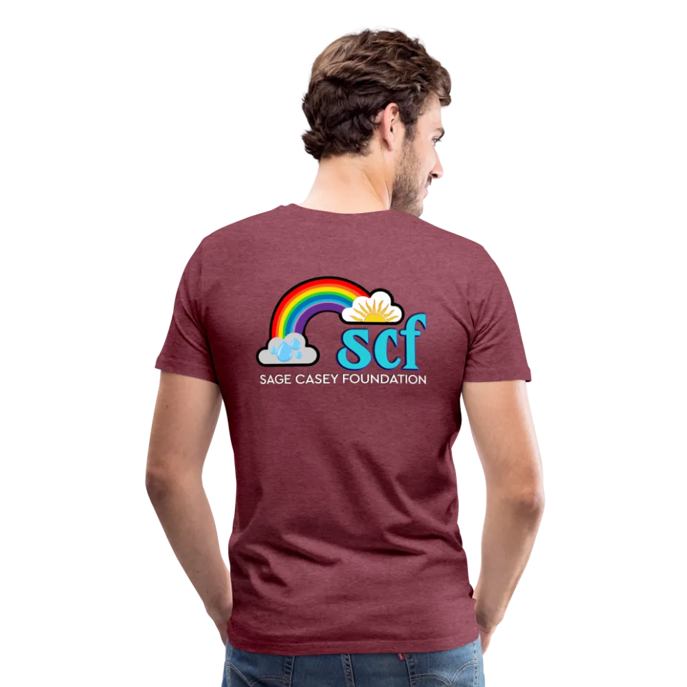 Unisex Athletic T-Shirt - Pocket HEART WordCloud/Classic SCF Logo