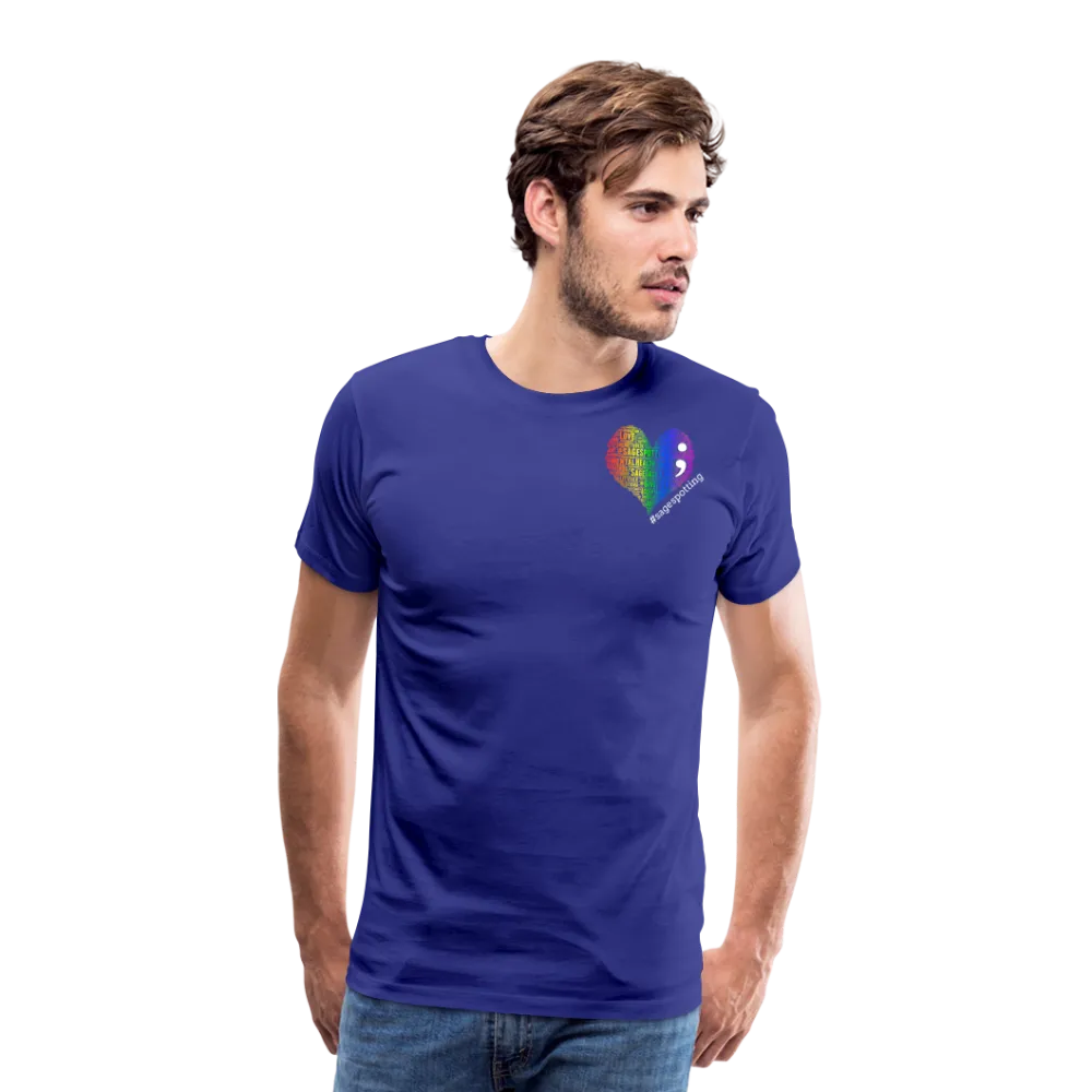 Unisex Athletic T-Shirt - Pocket HEART WordCloud/Classic SCF Logo