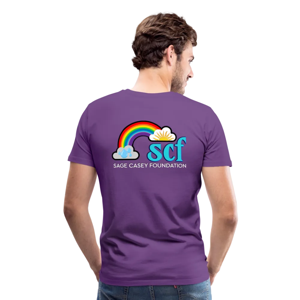 Unisex Athletic T-Shirt - Pocket HEART WordCloud/Classic SCF Logo