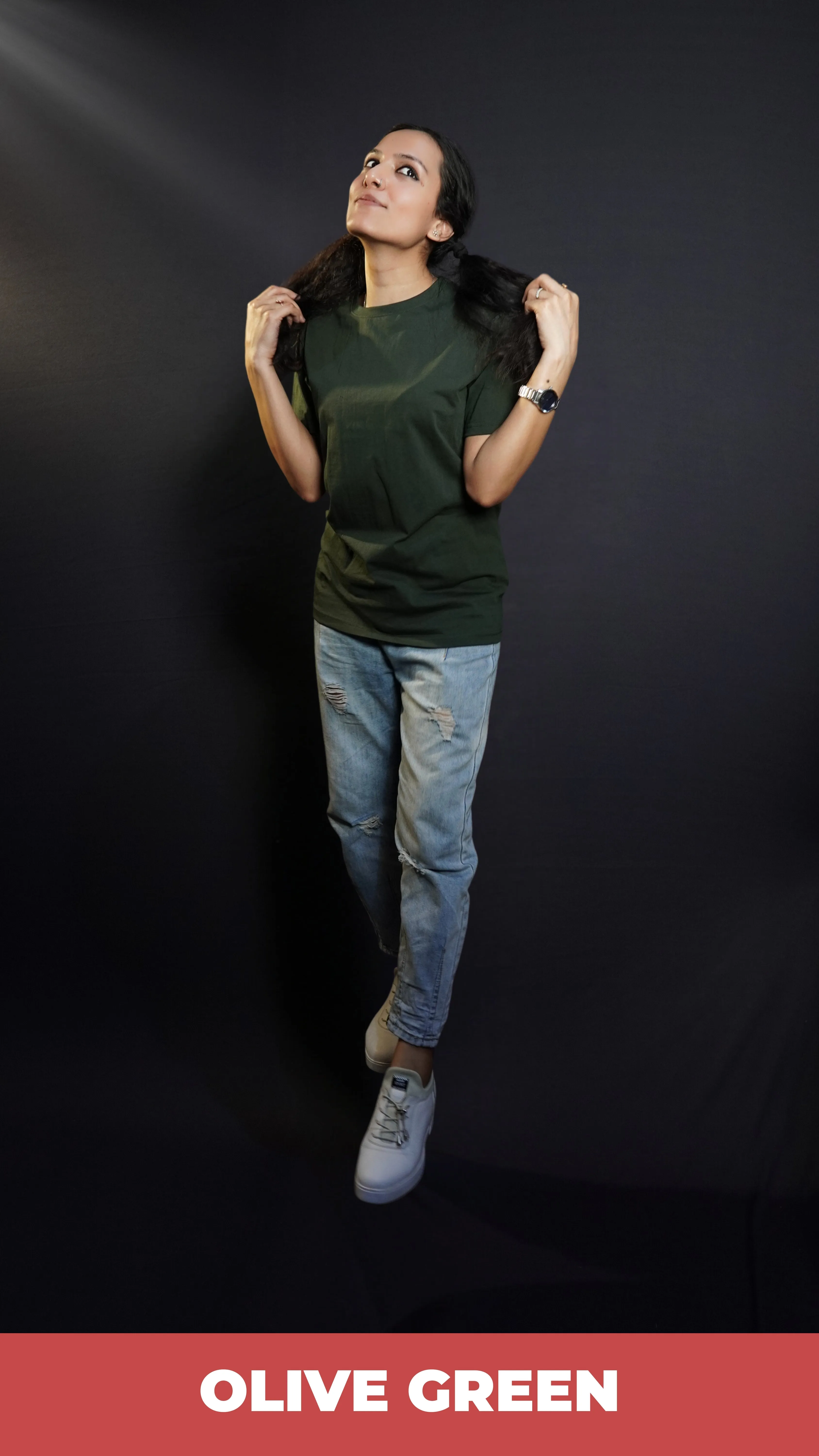 Unisex Olive Green T shirt