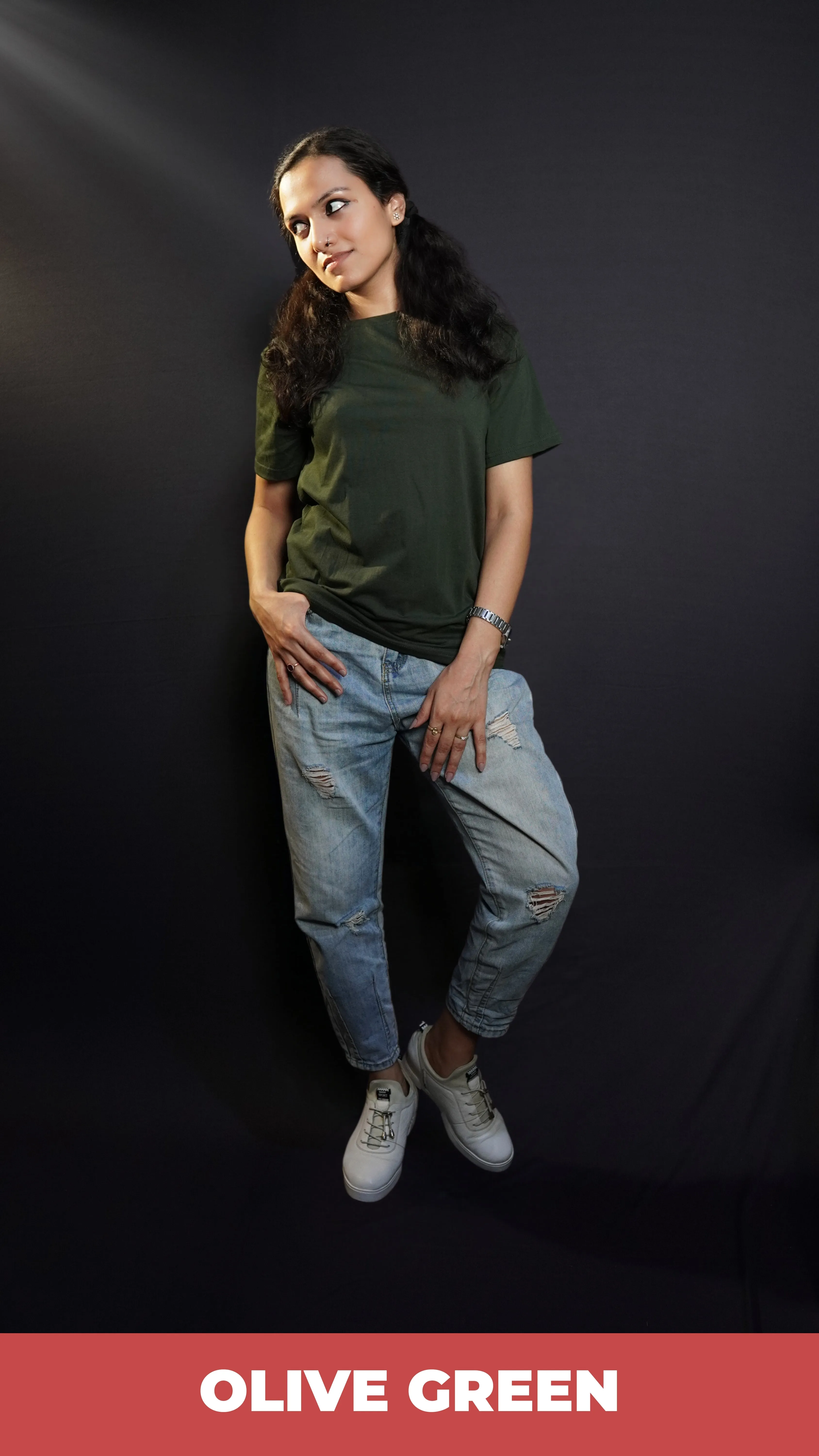Unisex Olive Green T shirt