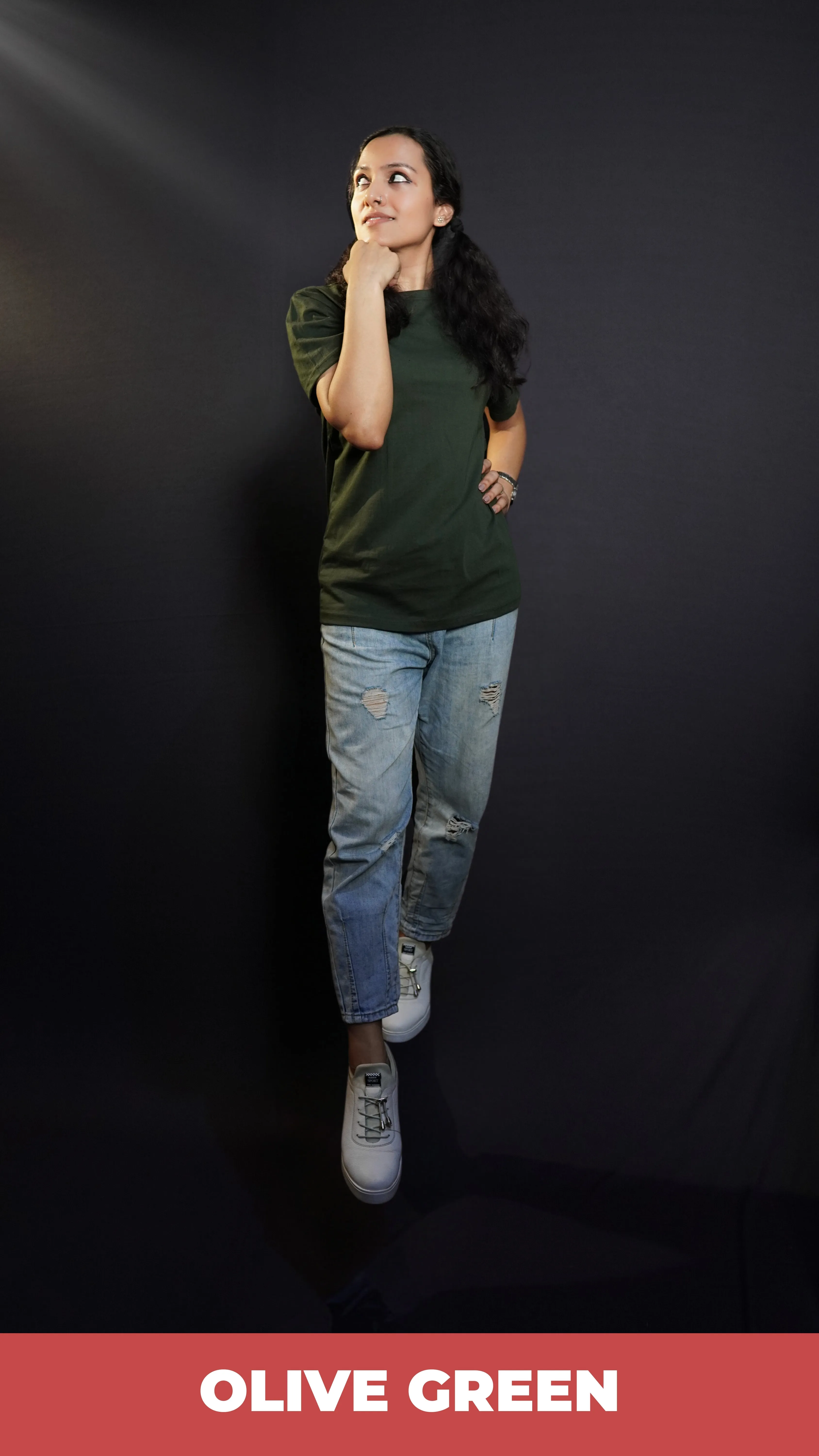 Unisex Olive Green T shirt