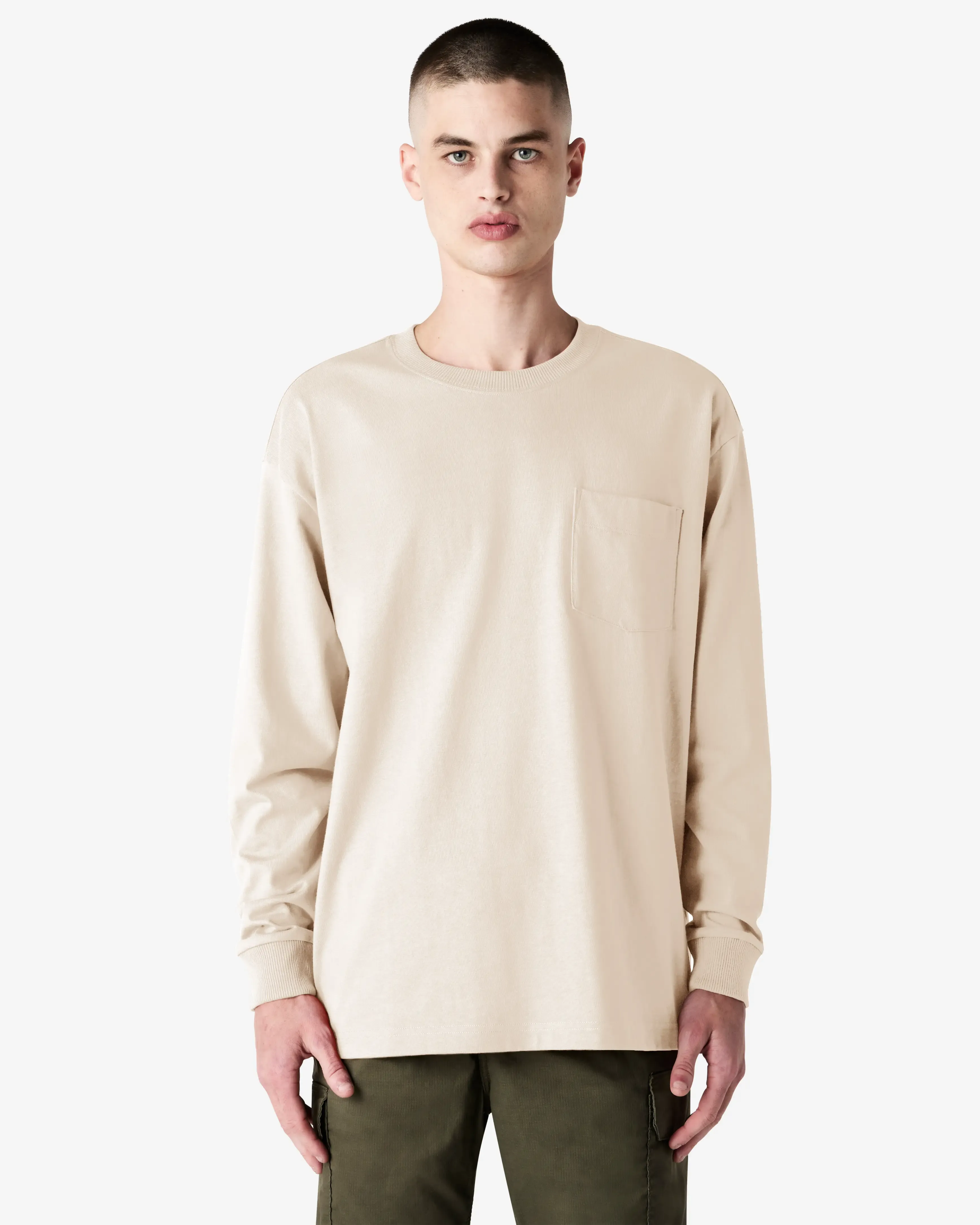 Unisex Oversized Fit Super Heavyweight Long Sleeve T-shirt