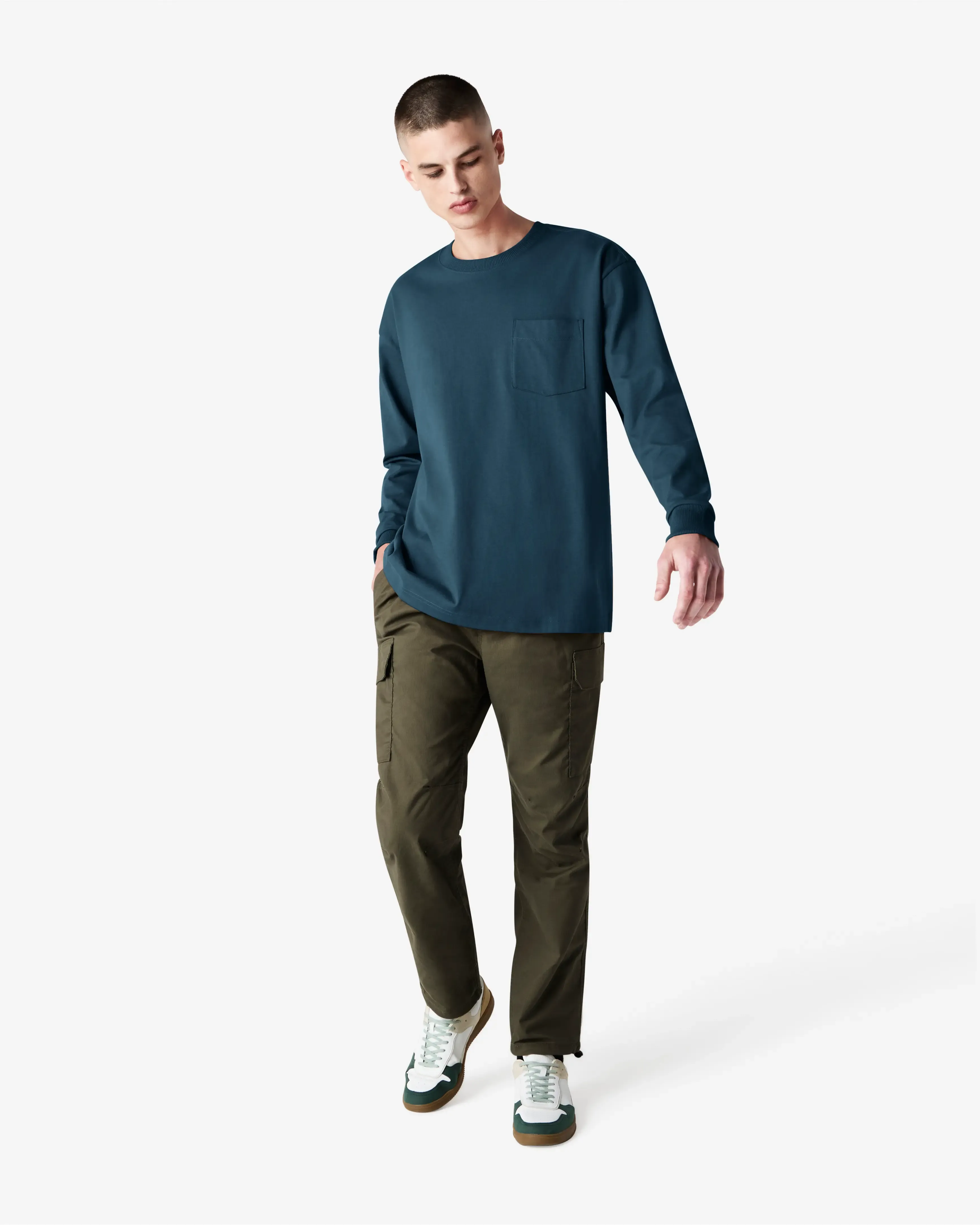 Unisex Oversized Fit Super Heavyweight Long Sleeve T-shirt