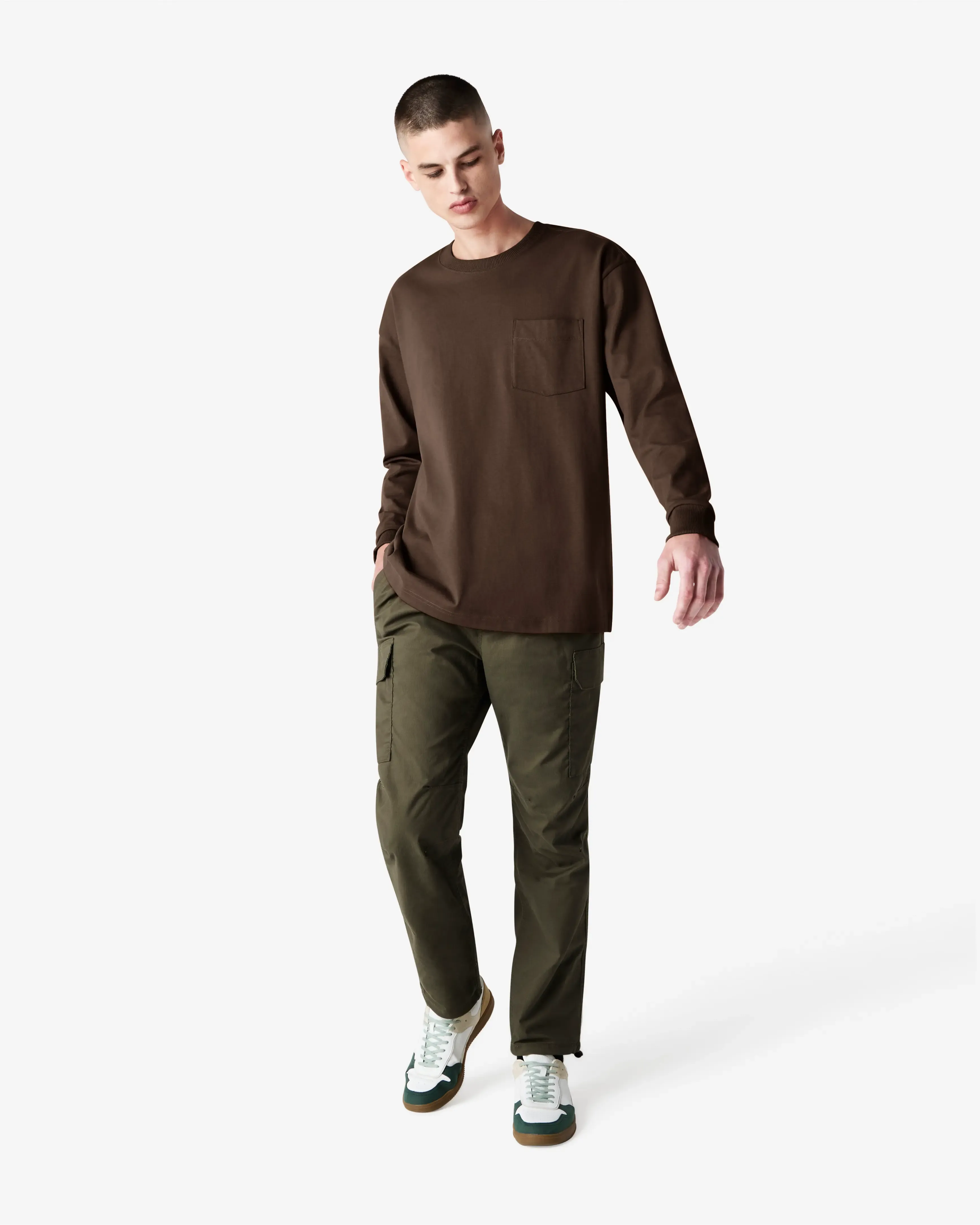 Unisex Oversized Fit Super Heavyweight Long Sleeve T-shirt