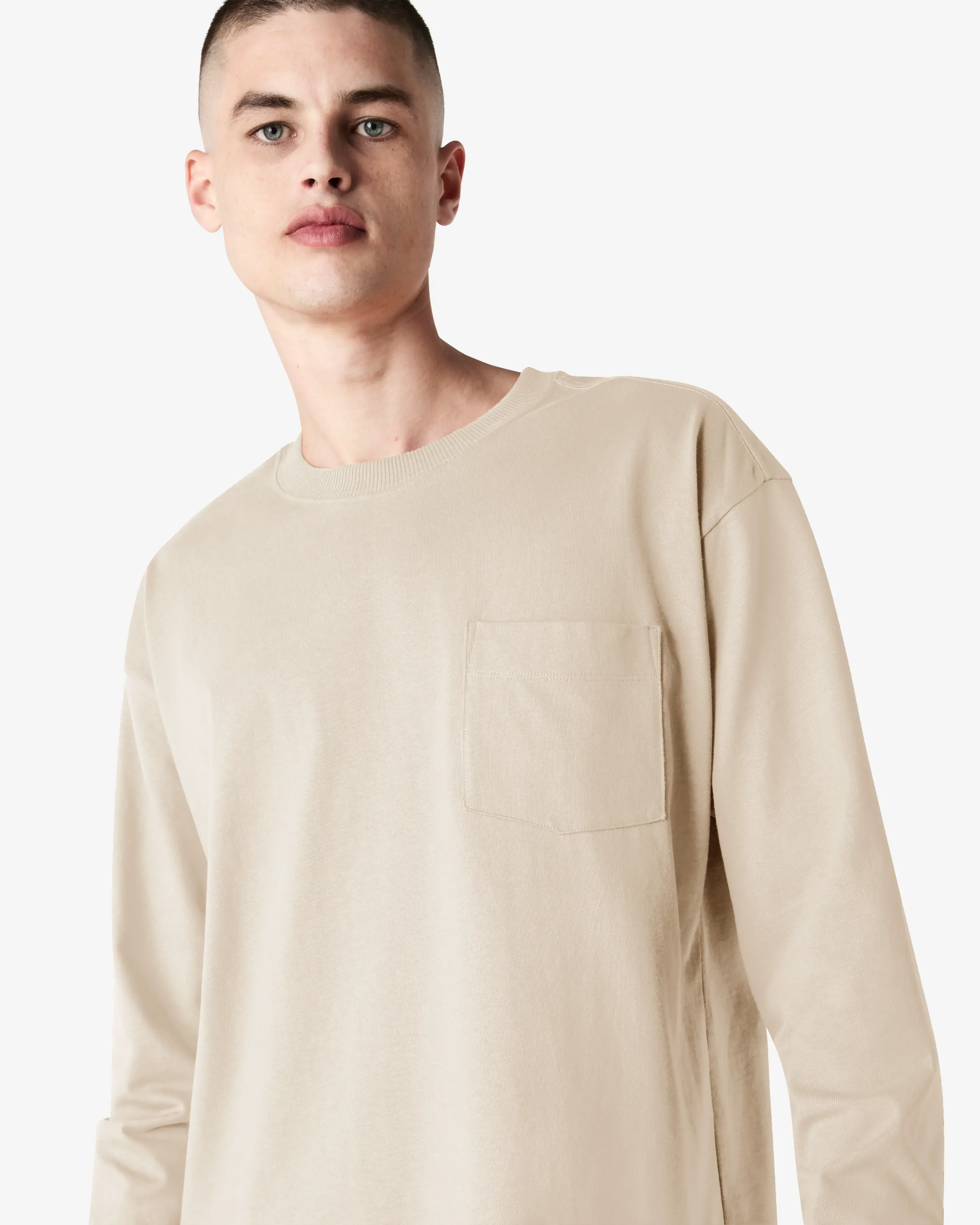 Unisex Oversized Fit Super Heavyweight Long Sleeve T-shirt
