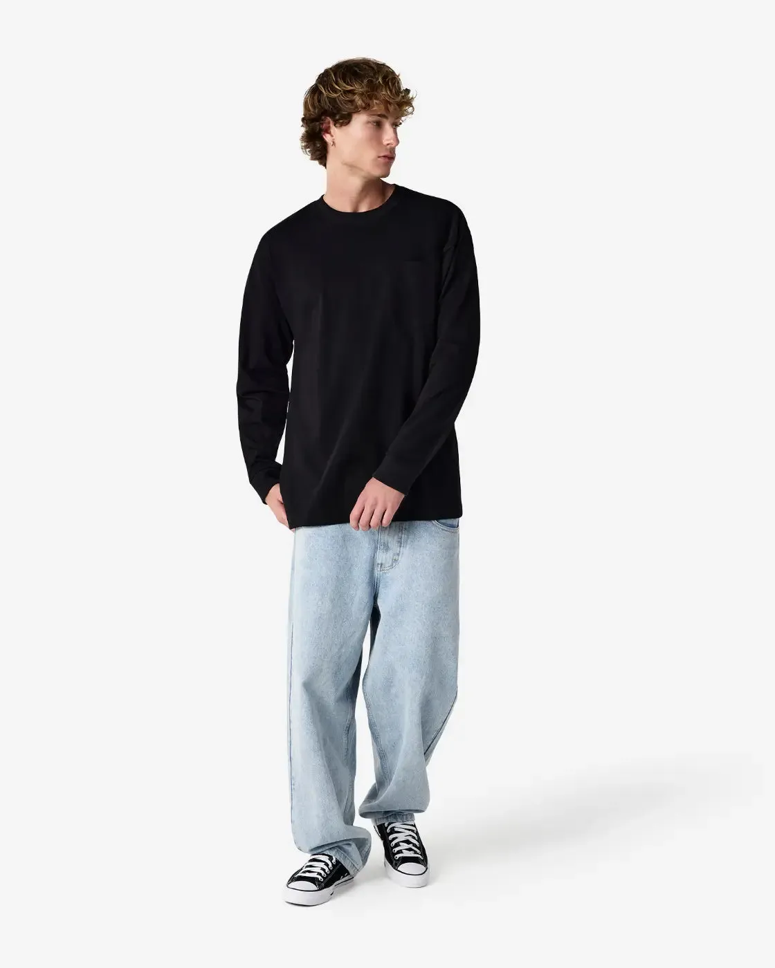 Unisex Oversized Fit Super Heavyweight Long Sleeve T-shirt