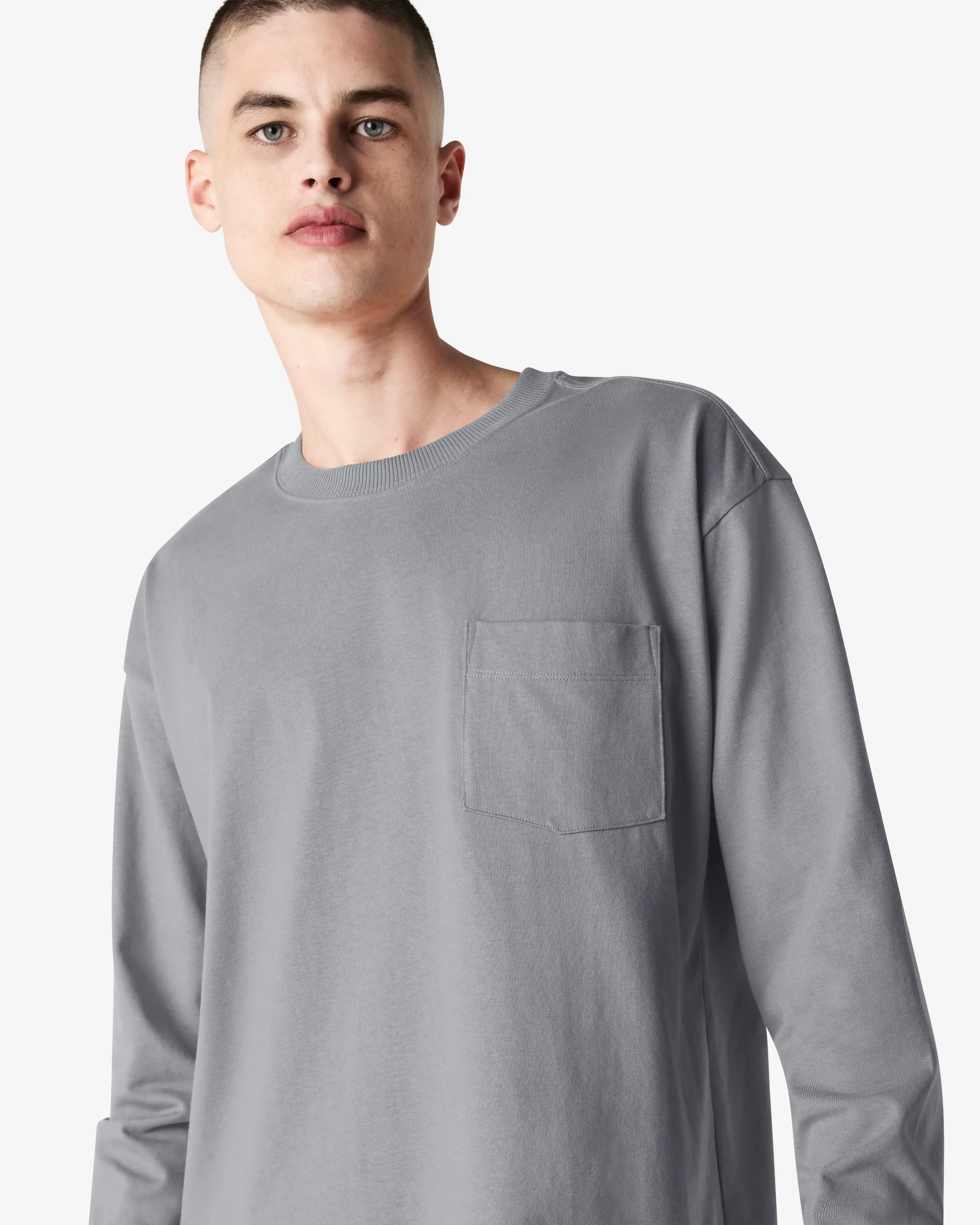 Unisex Oversized Fit Super Heavyweight Long Sleeve T-shirt