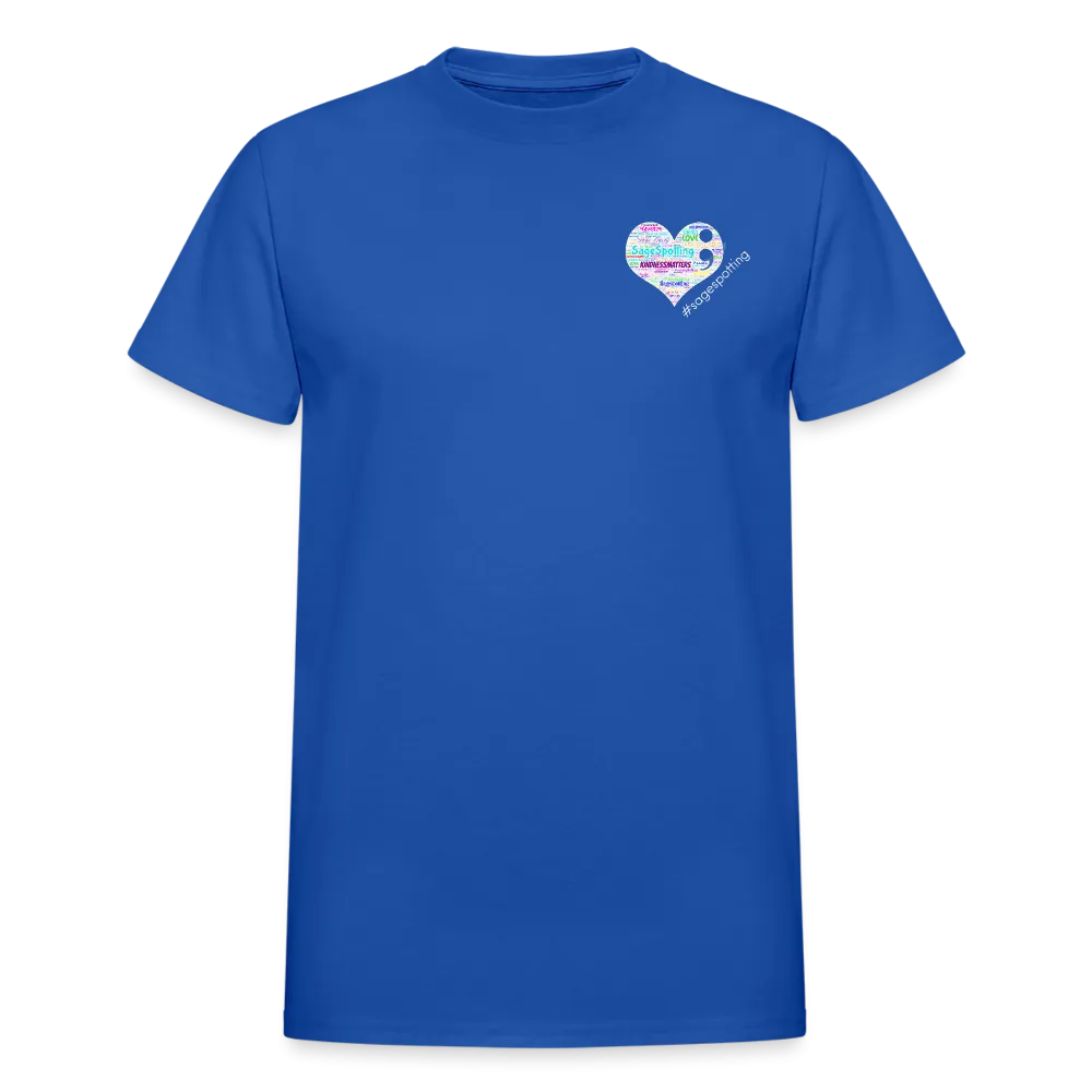 Unisex T-Shirt - Pocket Heart Semicolon/Classic SCF Logo