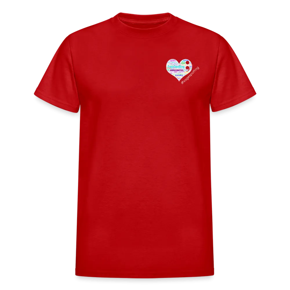 Unisex T-Shirt - Pocket Heart Semicolon/Classic SCF Logo