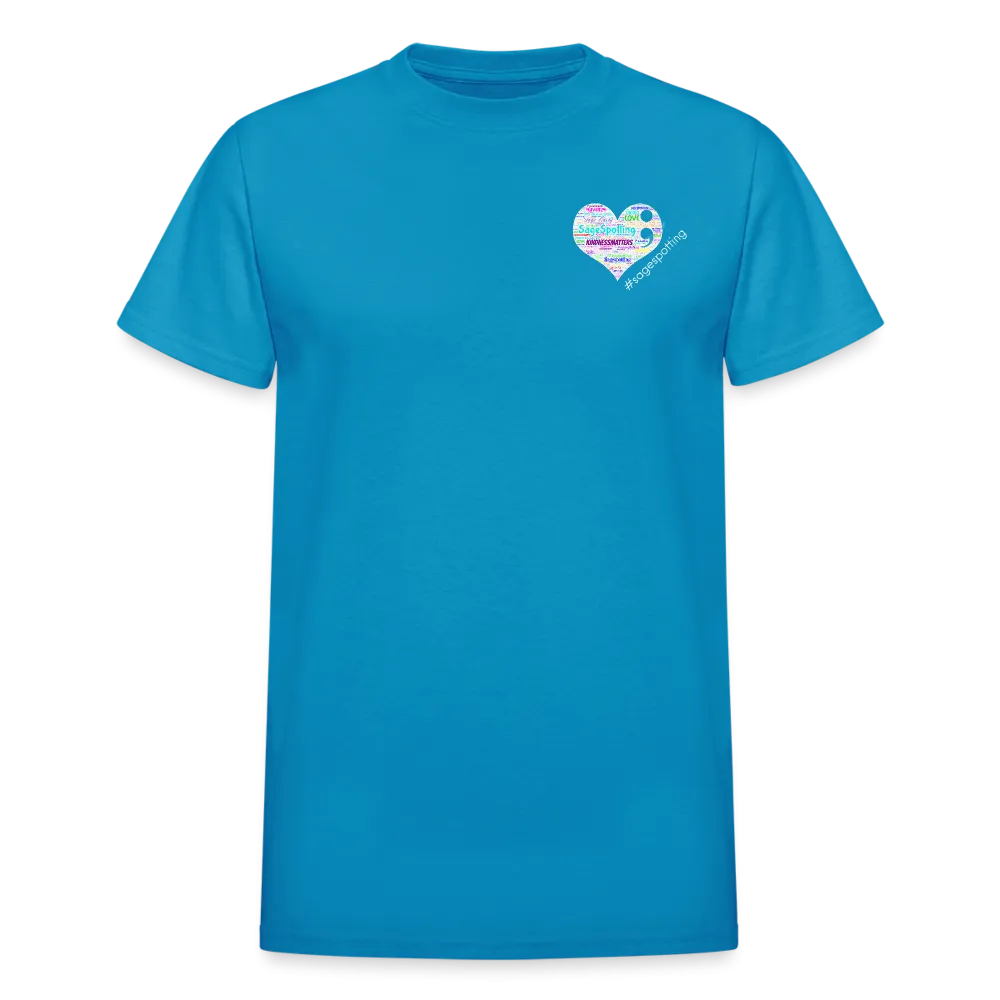 Unisex T-Shirt - Pocket Heart Semicolon/Classic SCF Logo