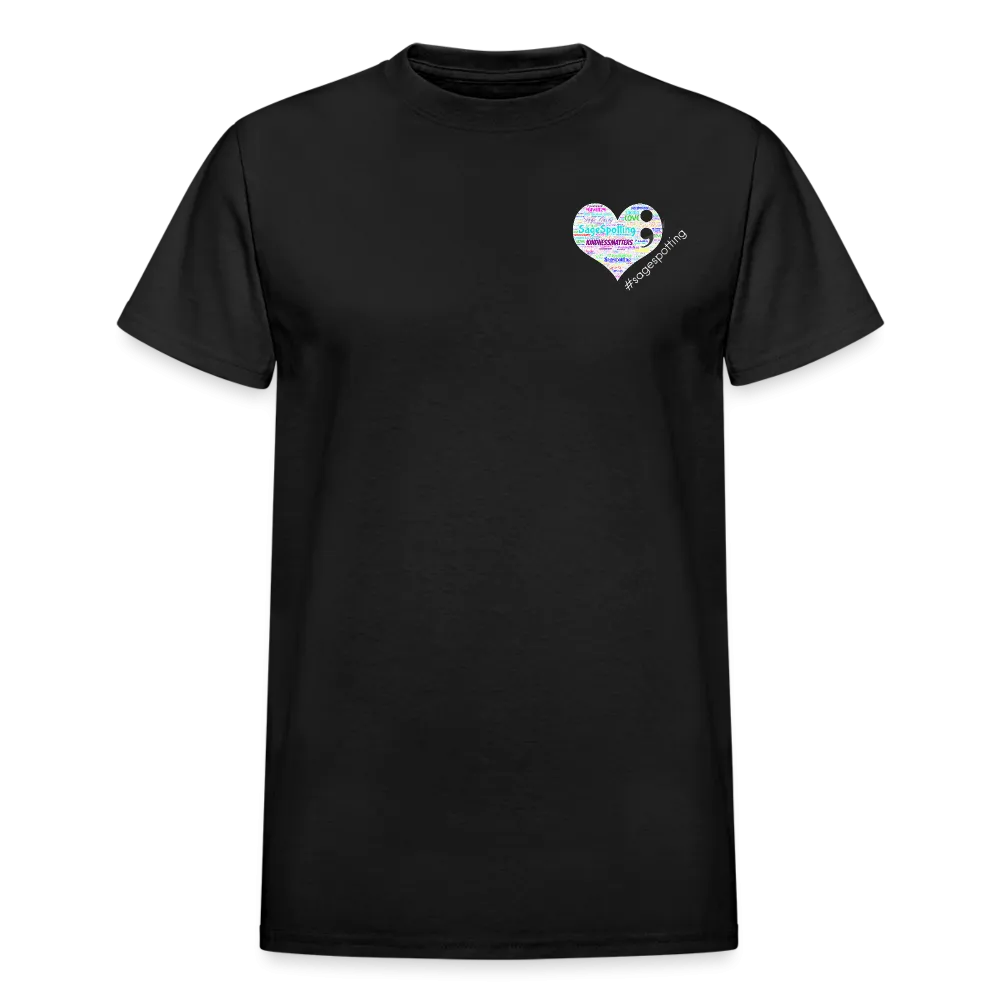 Unisex T-Shirt - Pocket Heart Semicolon/Classic SCF Logo