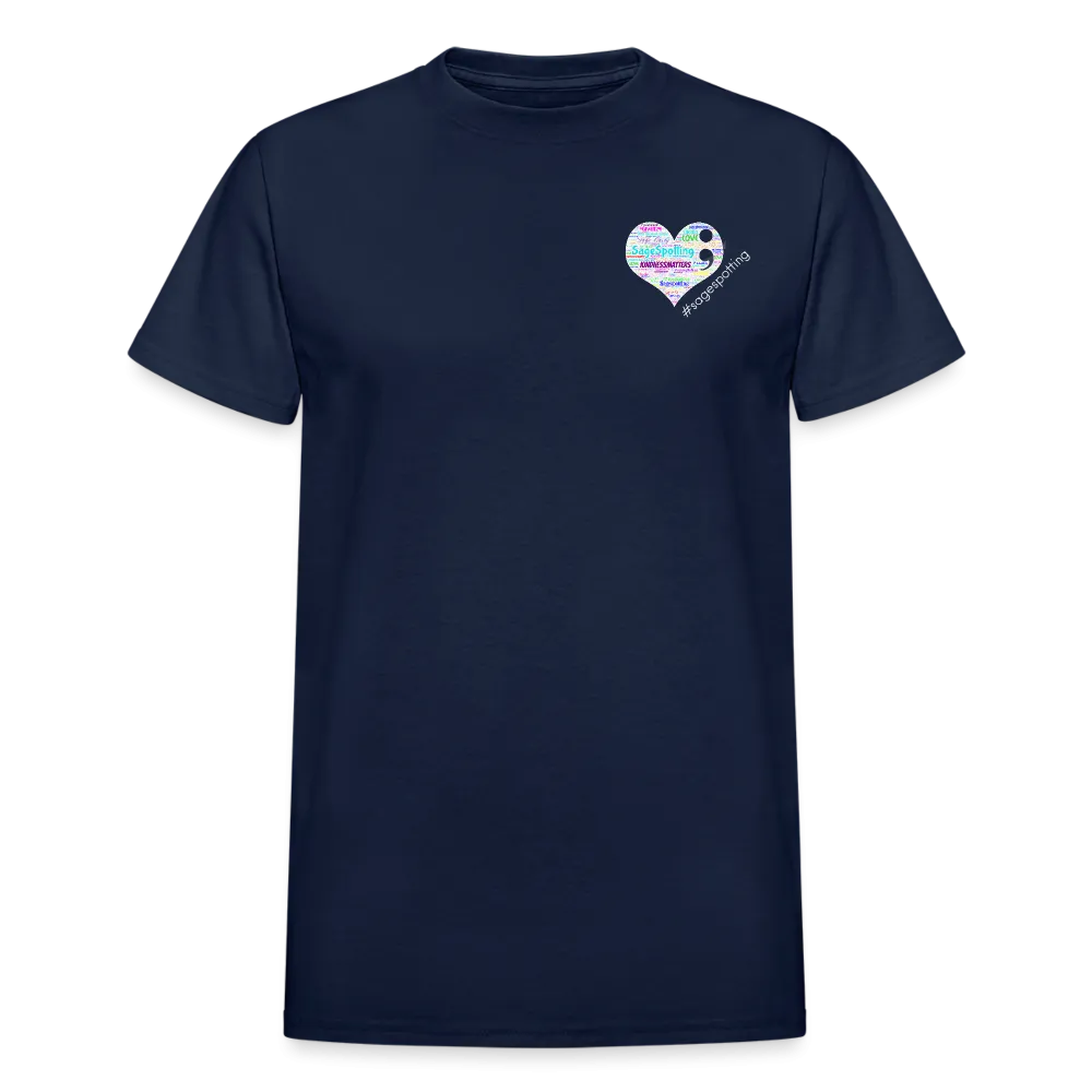 Unisex T-Shirt - Pocket Heart Semicolon/Classic SCF Logo