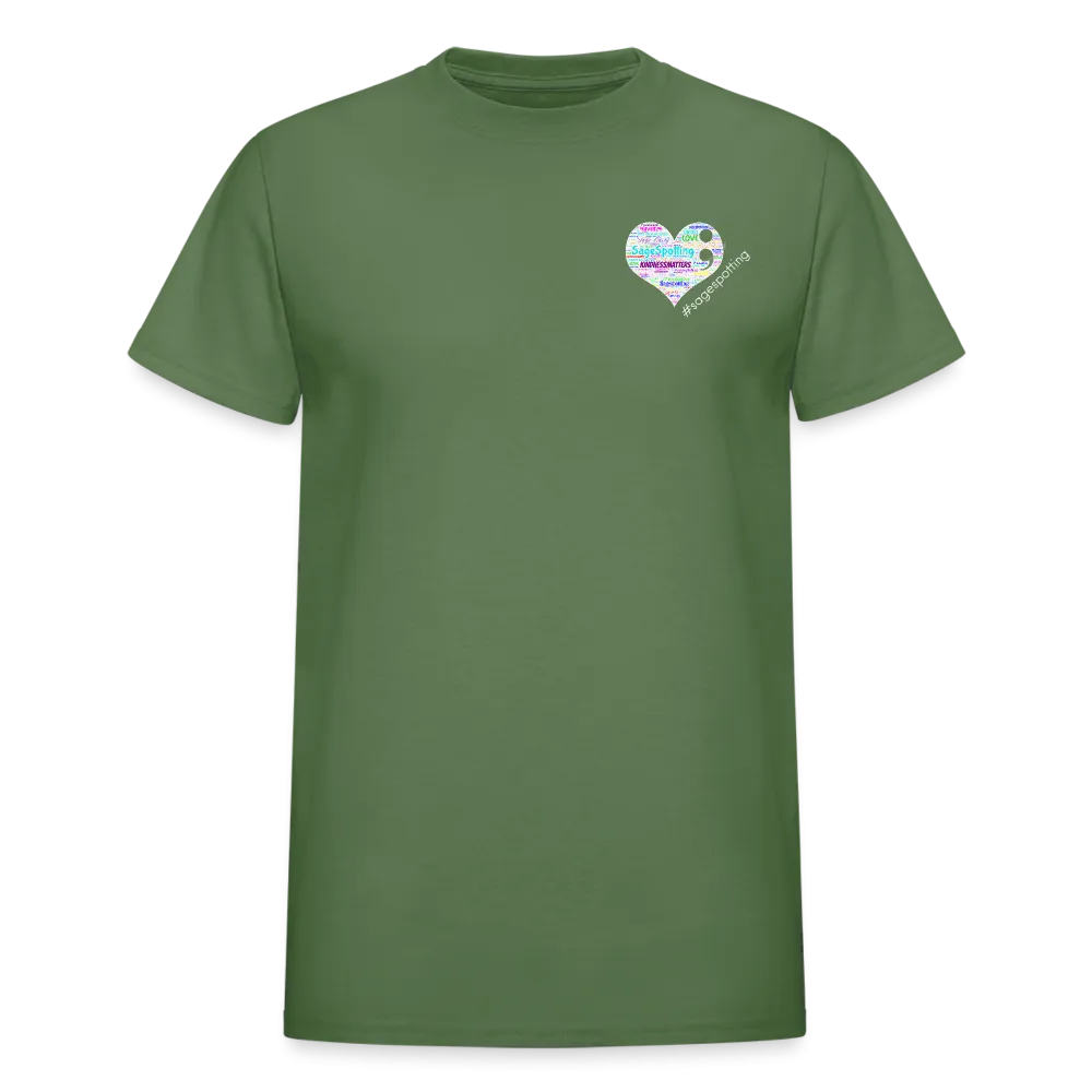 Unisex T-Shirt - Pocket Heart Semicolon/Classic SCF Logo