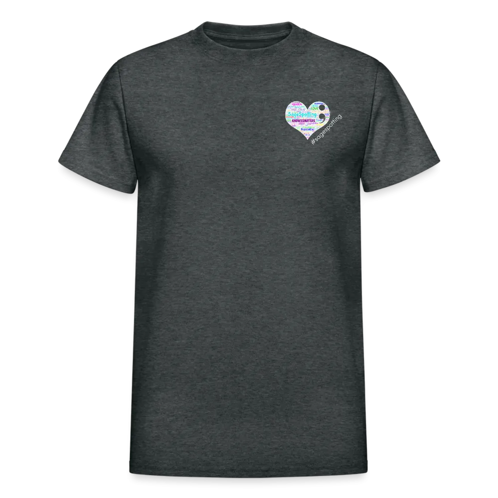 Unisex T-Shirt - Pocket Heart Semicolon/Classic SCF Logo
