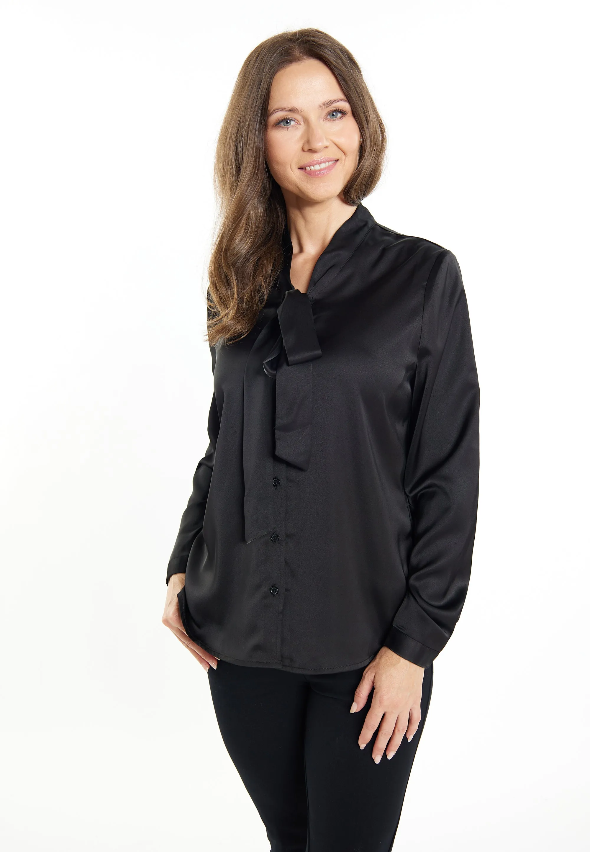 usha BLACK LABEL Women's Long Sleeve Blouse
