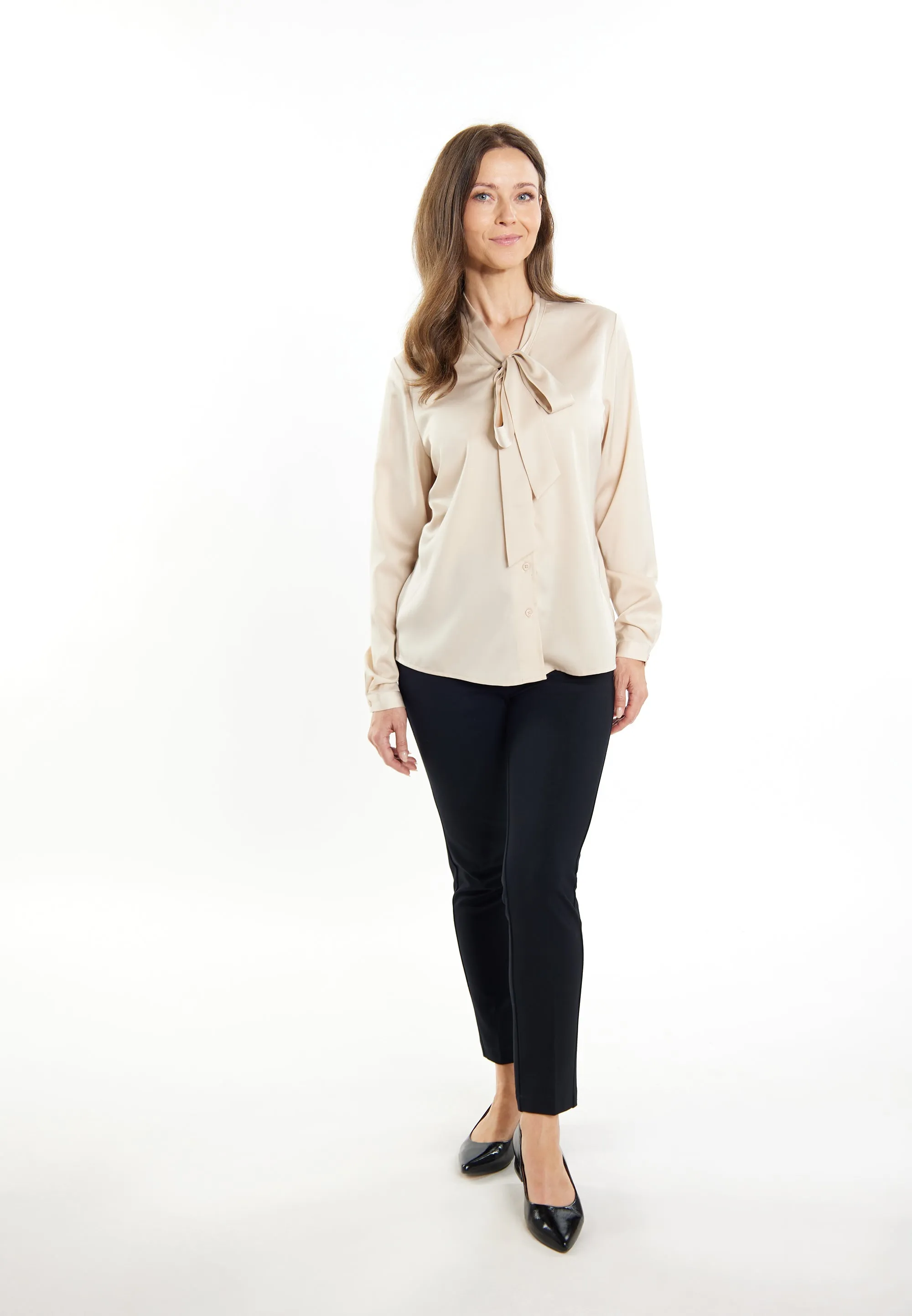 usha BLACK LABEL Women's Long Sleeve Blouse