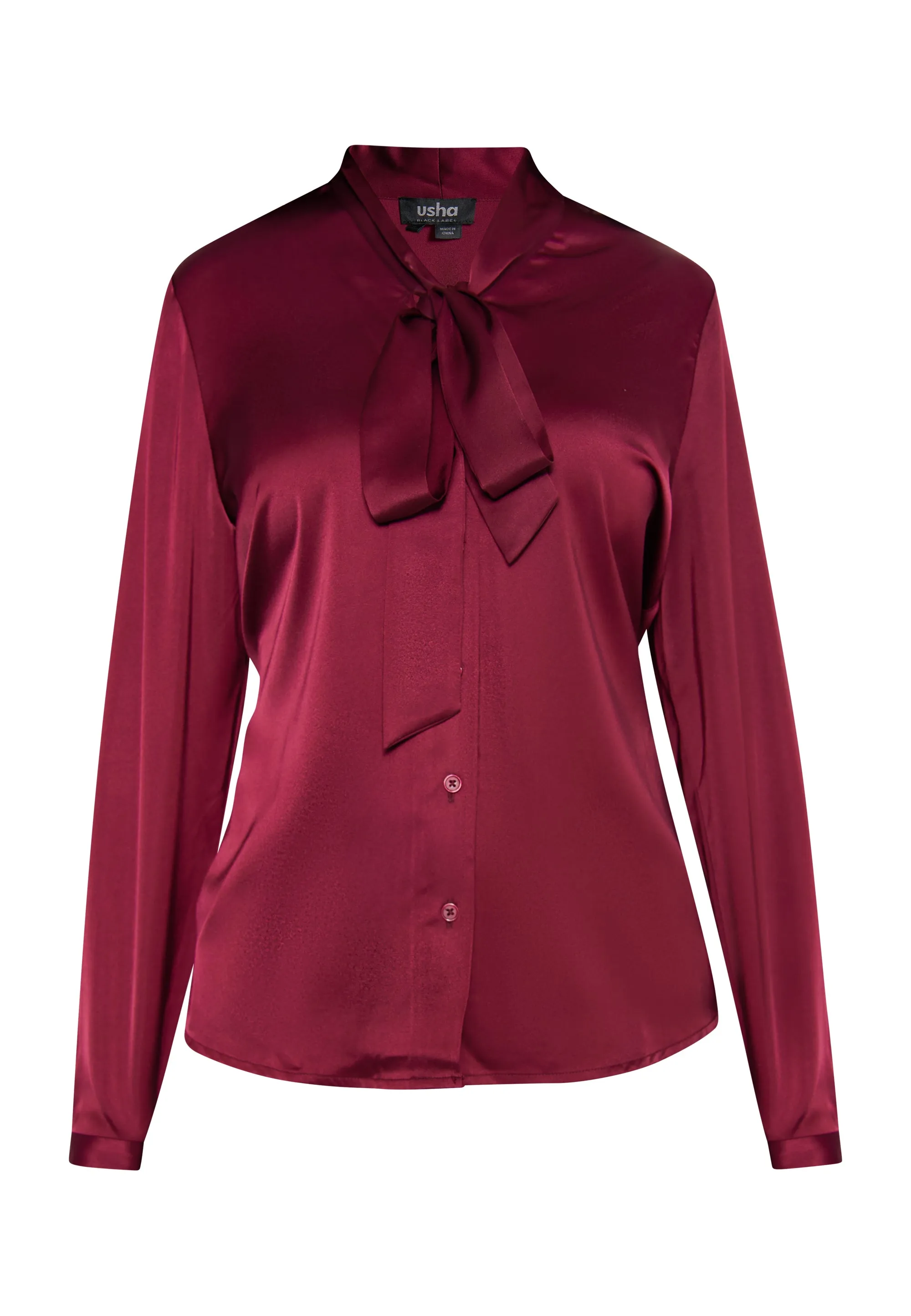usha BLACK LABEL Women's Long Sleeve Blouse